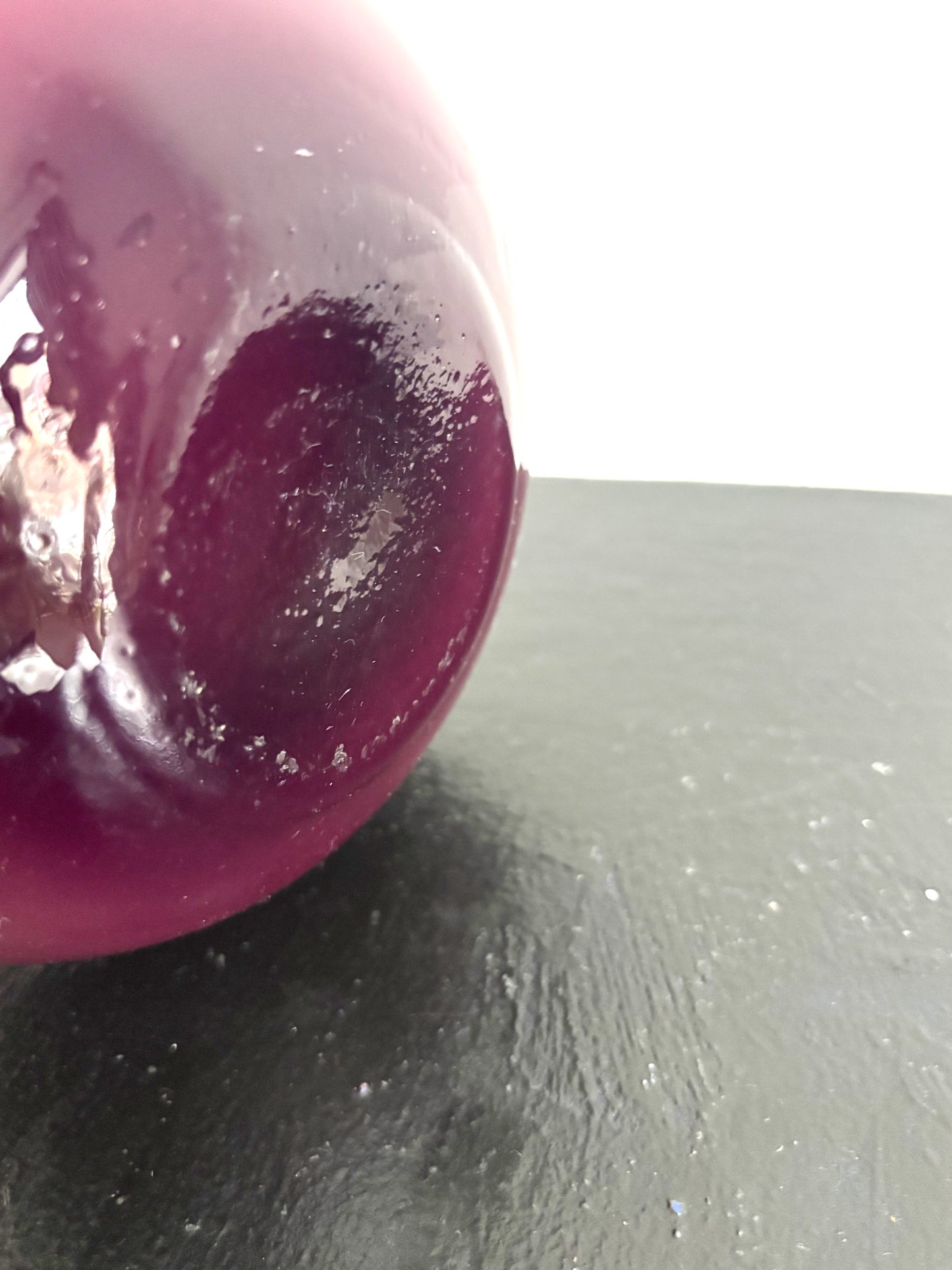 Vase mauve en opaline de Florence