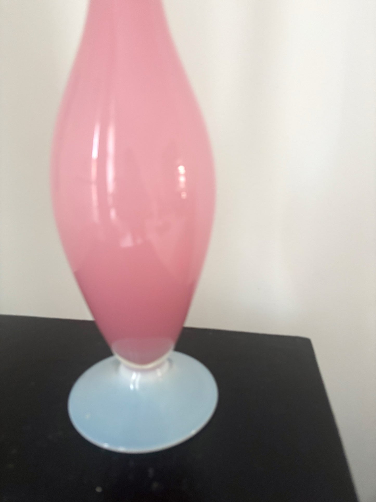 Bouteille en opaline Empoli rose