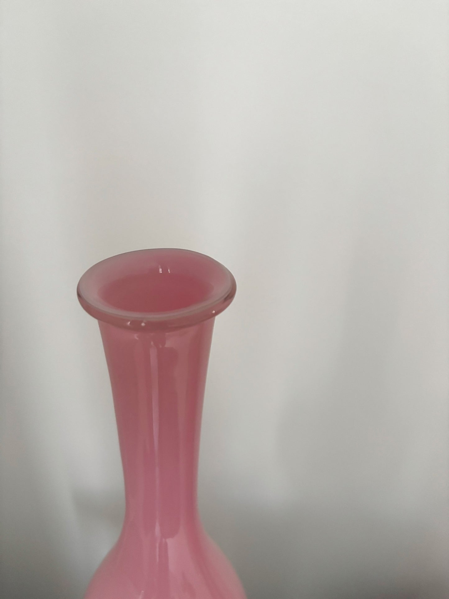 Bouteille en opaline Empoli rose