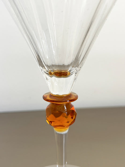 4 verres à cocktail en cristal