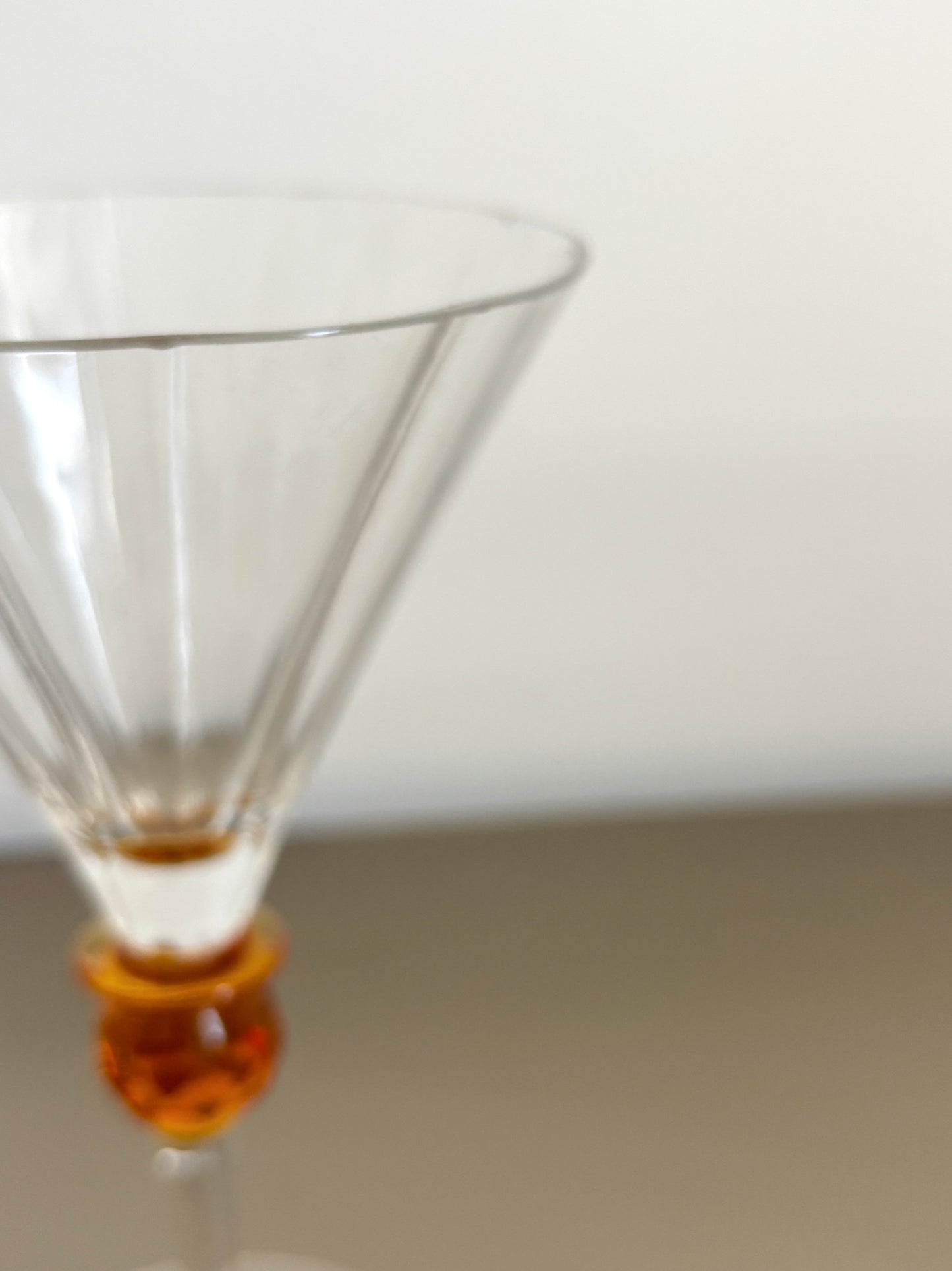 4 verres à cocktail en cristal