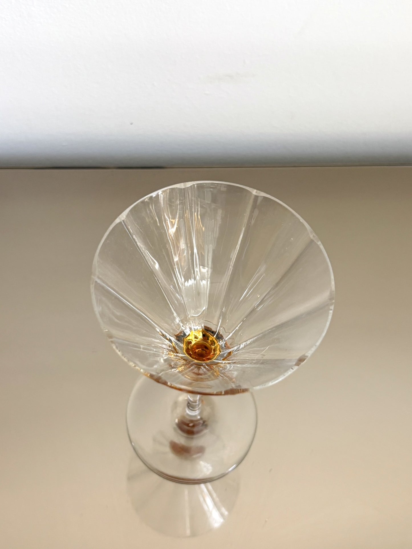 4 verres à cocktail en cristal