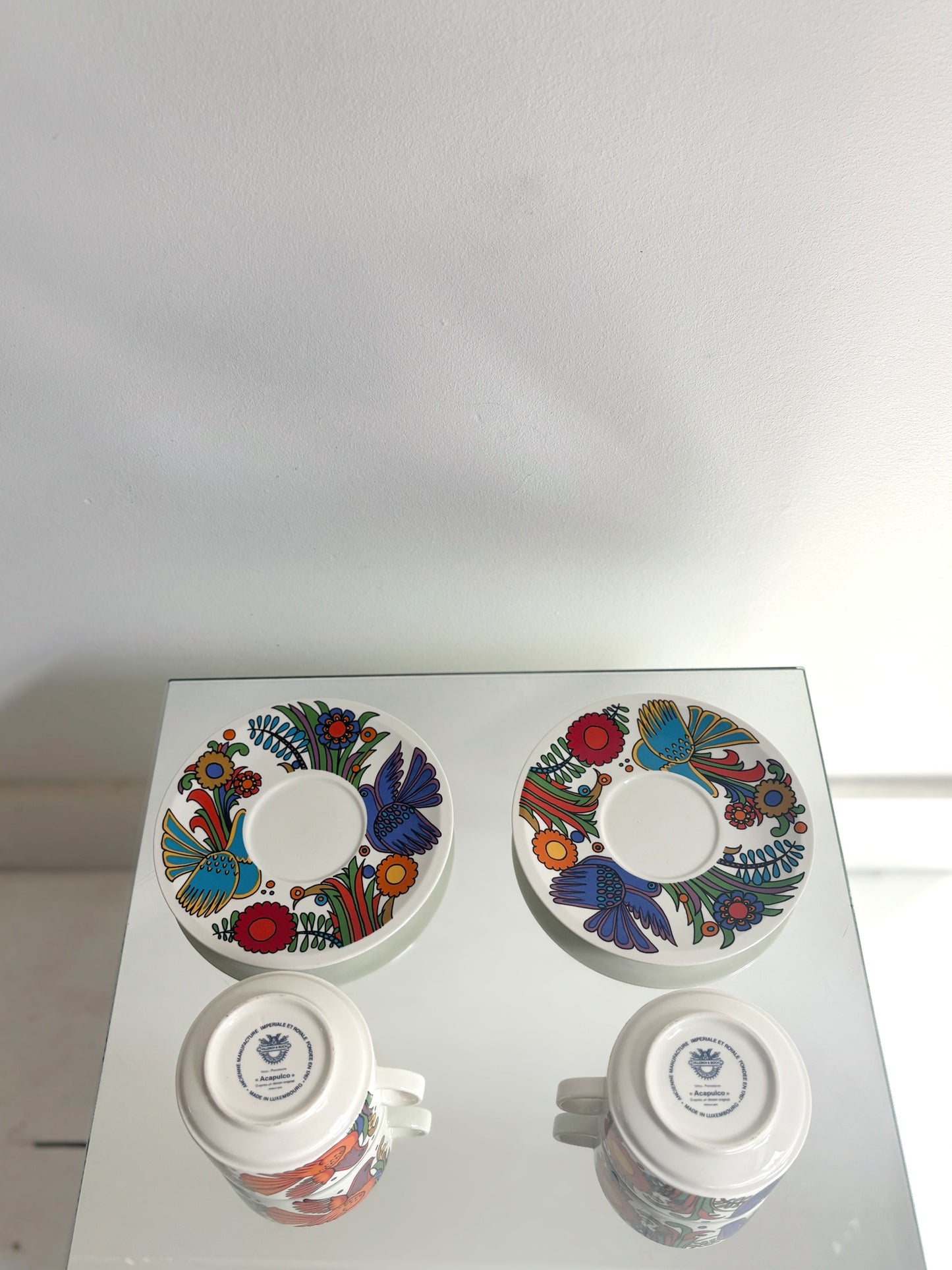 Ensemble de 2 grandes tasses et sous-tasse Acapulco de Villeroy & Boch