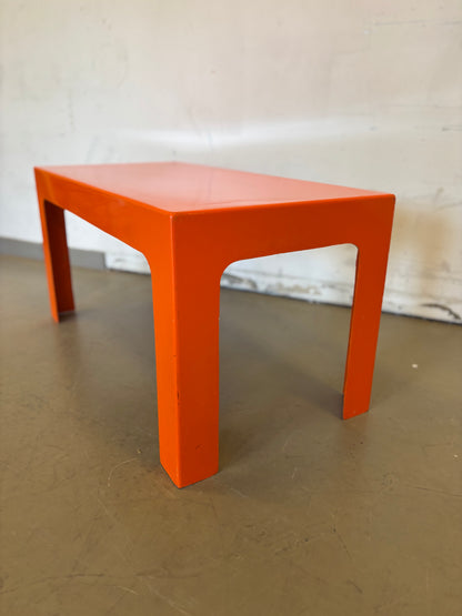 Table basse orange vif Prisunic