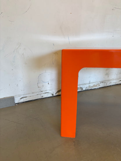 Table basse orange vif Prisunic