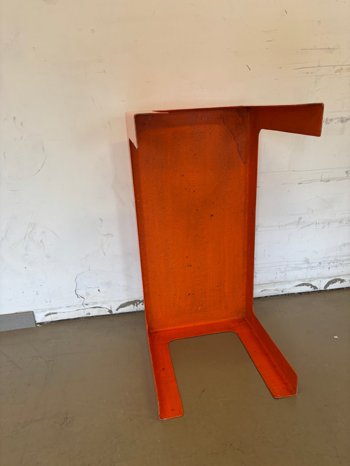 Table basse orange vif Prisunic