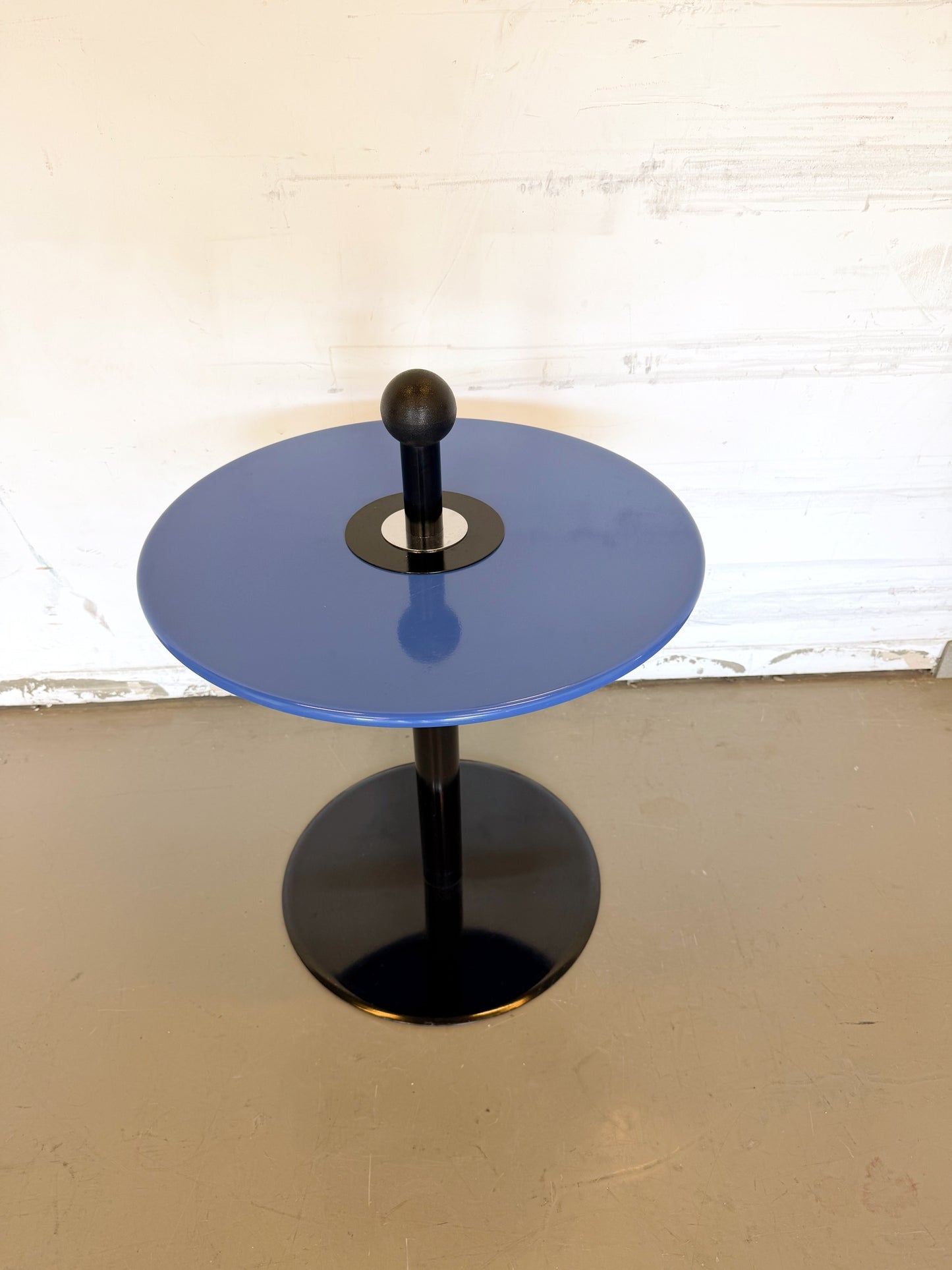 Table vintage IKEA VI 1993 en métal et acier