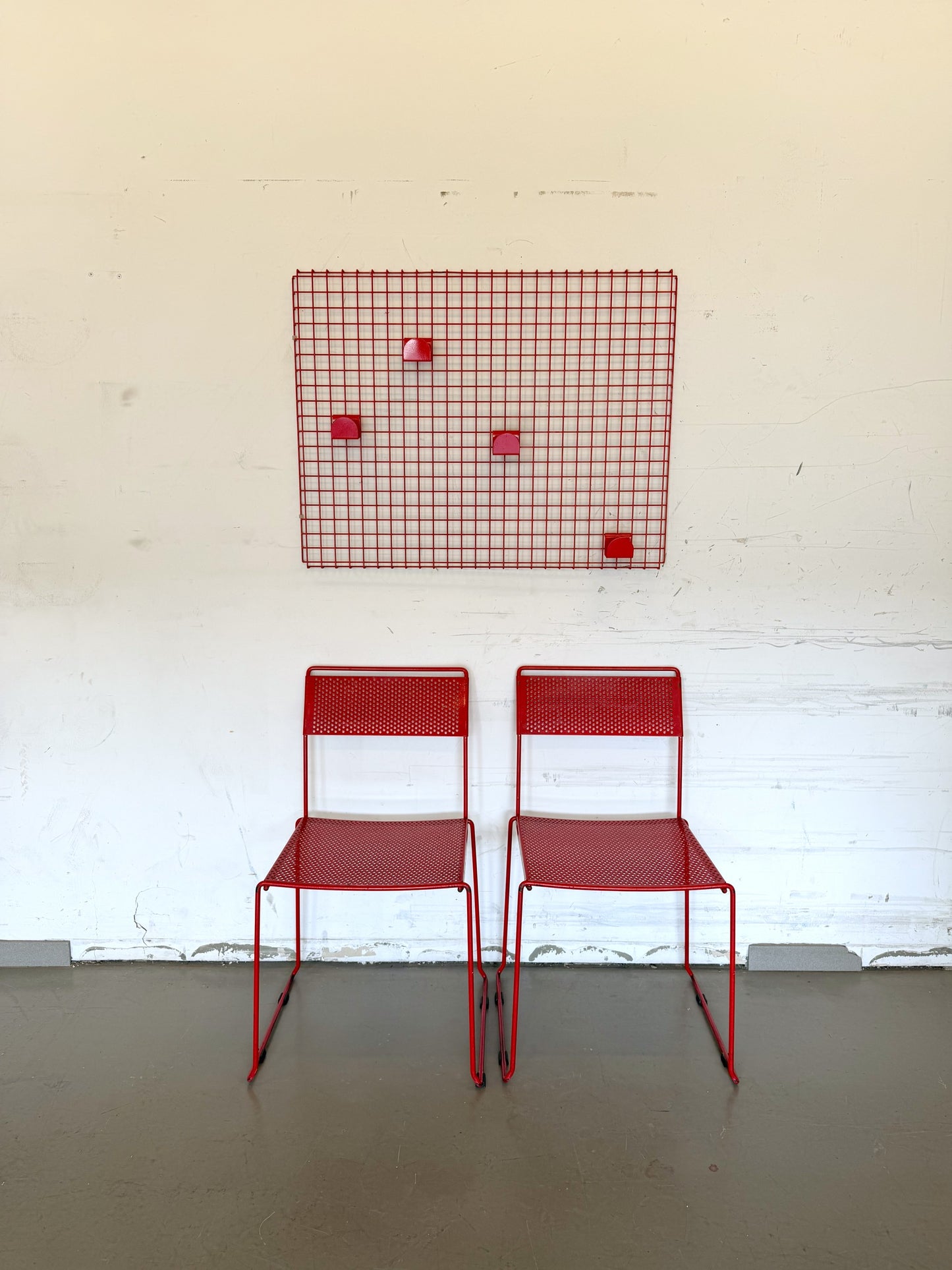 Rood raster wandorganizer SECCOSE