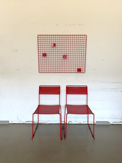 Rood raster wandorganizer SECCOSE