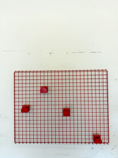 Rood raster wandorganizer SECCOSE