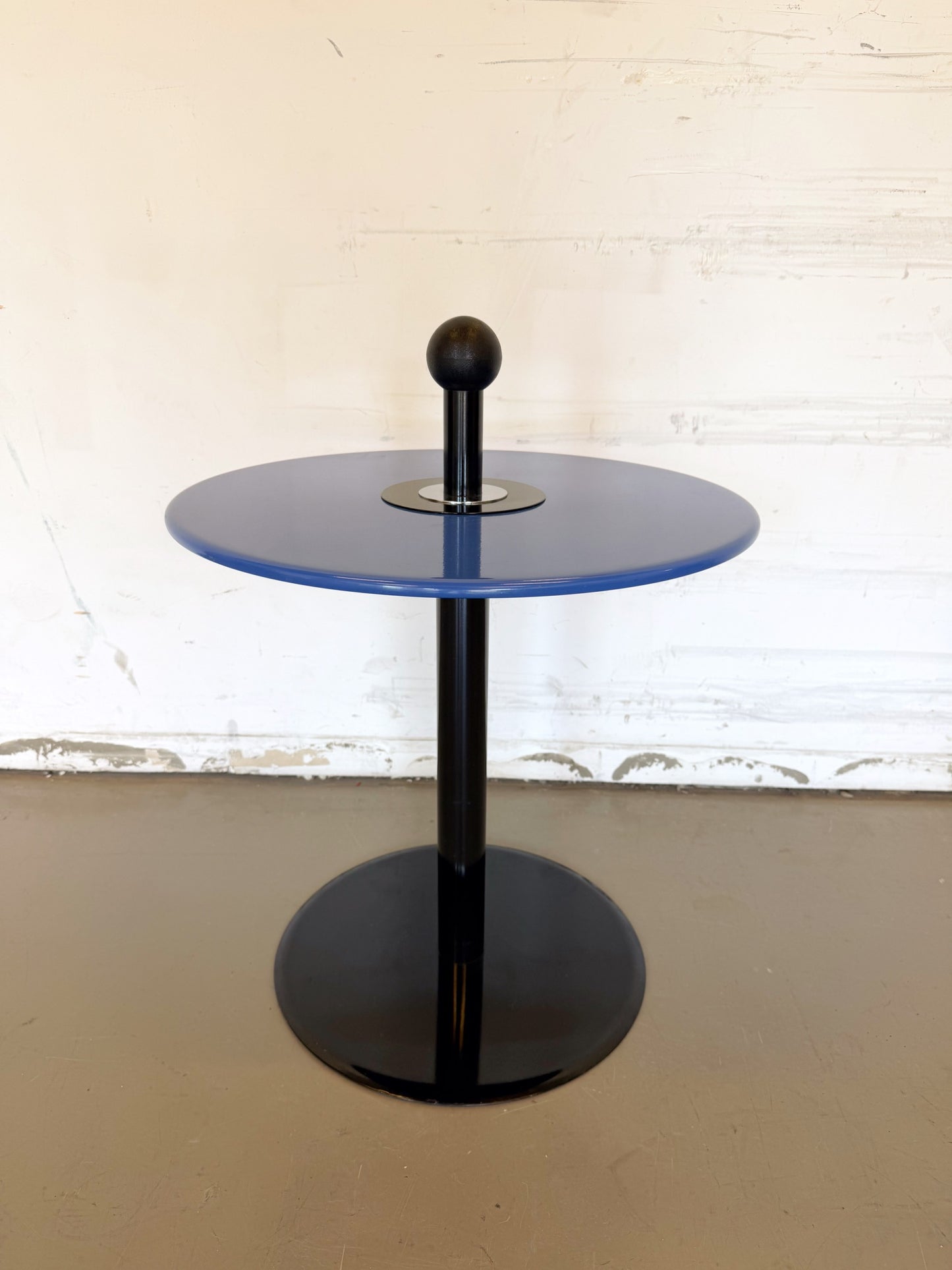 Table vintage IKEA VI 1993 en métal et acier