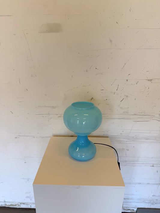 Lampe FUNGO en opaline bleue