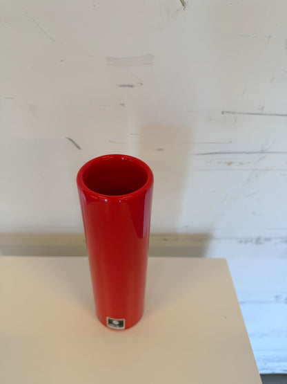 Vase rouleau orange en céramique SICART