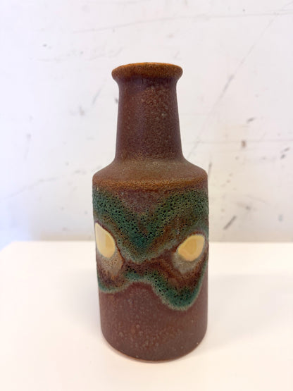 vase en céramique de type fat lava d'Allemagne de l'Ouest 1970