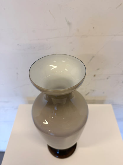 Vase Empoli en opaline grise
