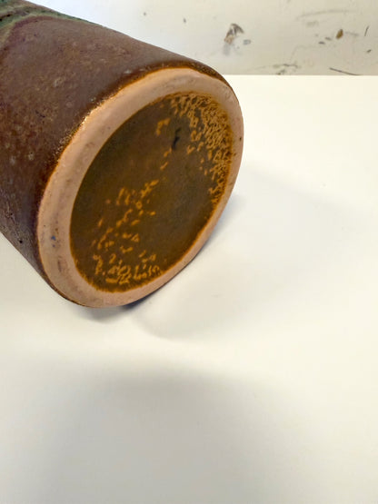 vase en céramique de type fat lava d'Allemagne de l'Ouest 1970