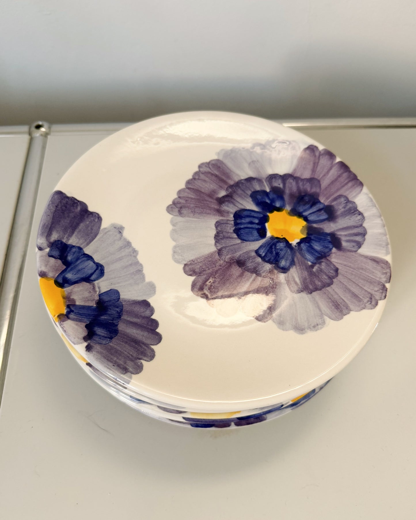 Ensemble de 6 assiettes en céramique italienne