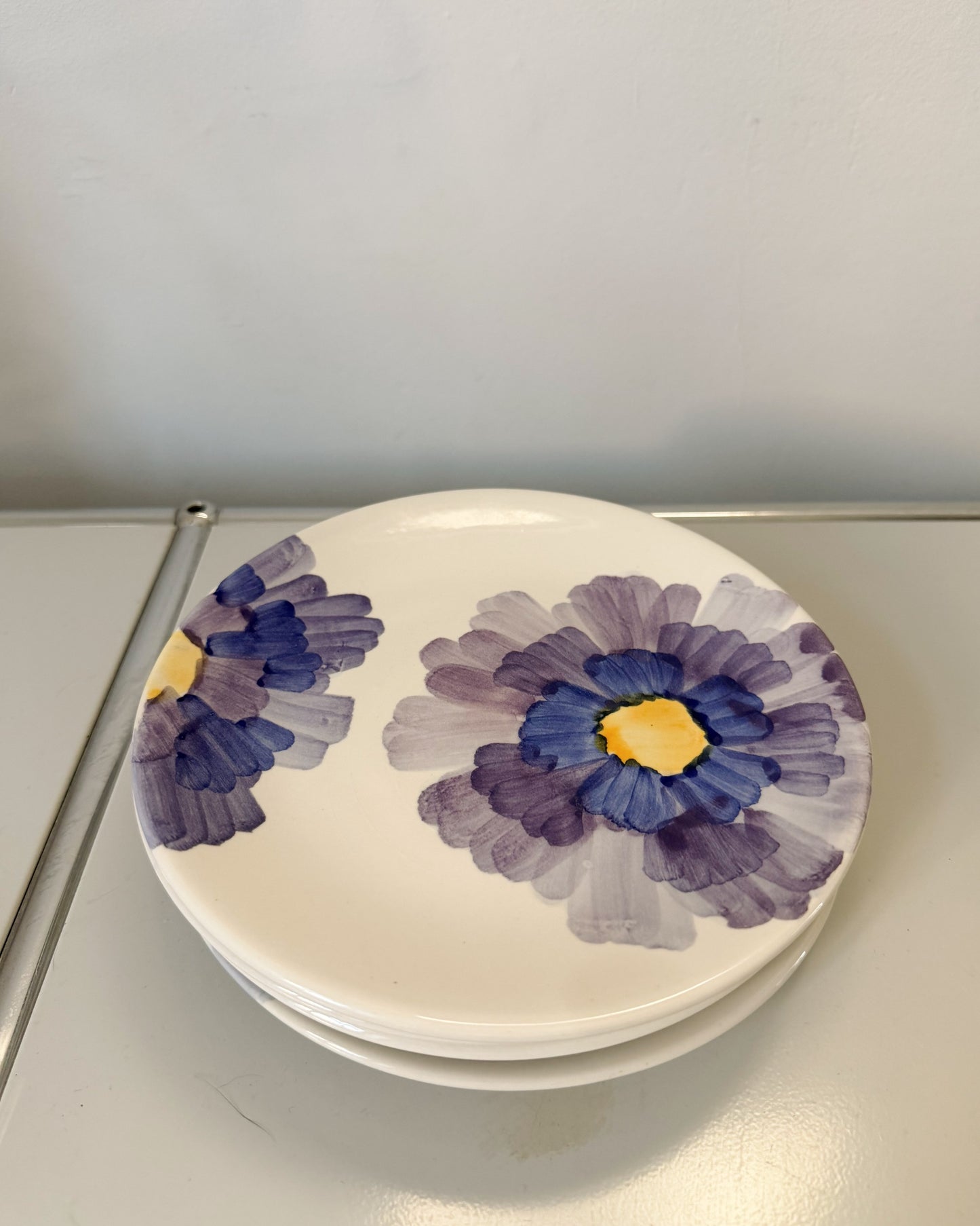 Ensemble de 4 assiettes en céramique italienne