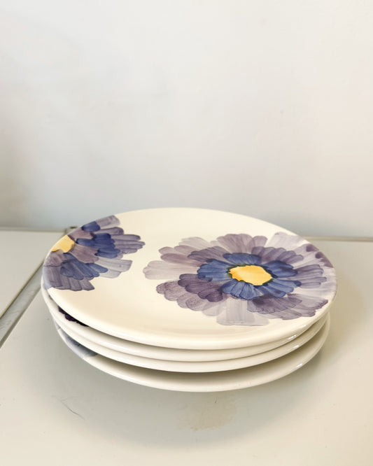 Ensemble de 4 assiettes en céramique italienne