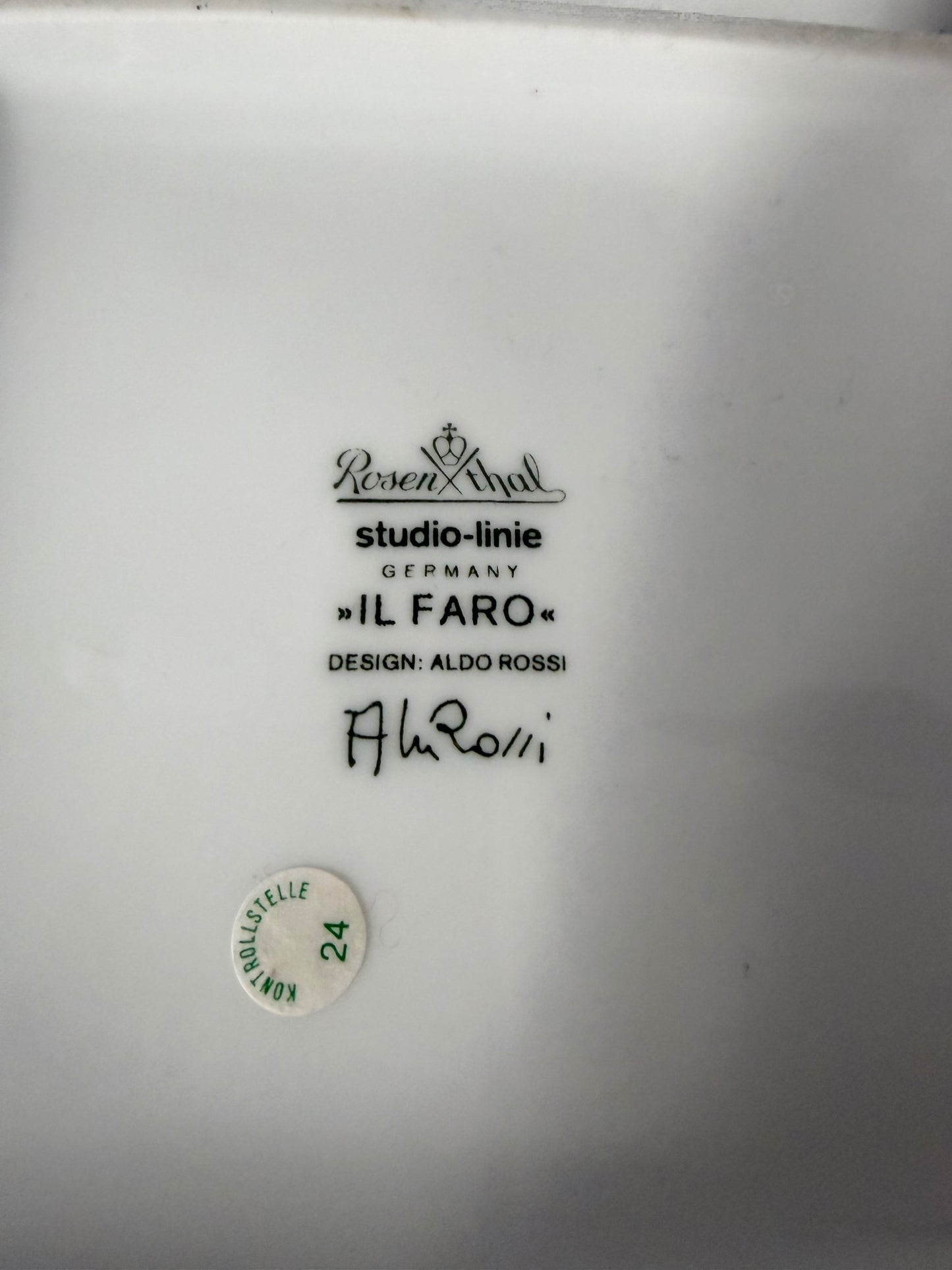 Théière IL FARO d'Aldo Rossi pour Rosenthal