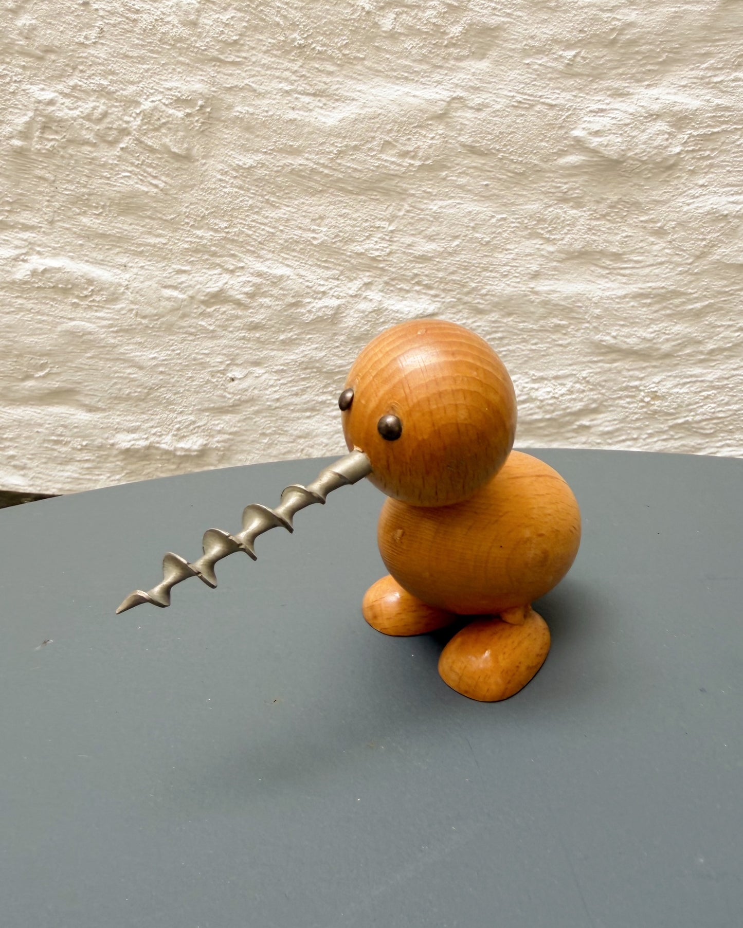 Tire bouchon oiseau en bois design scandinave