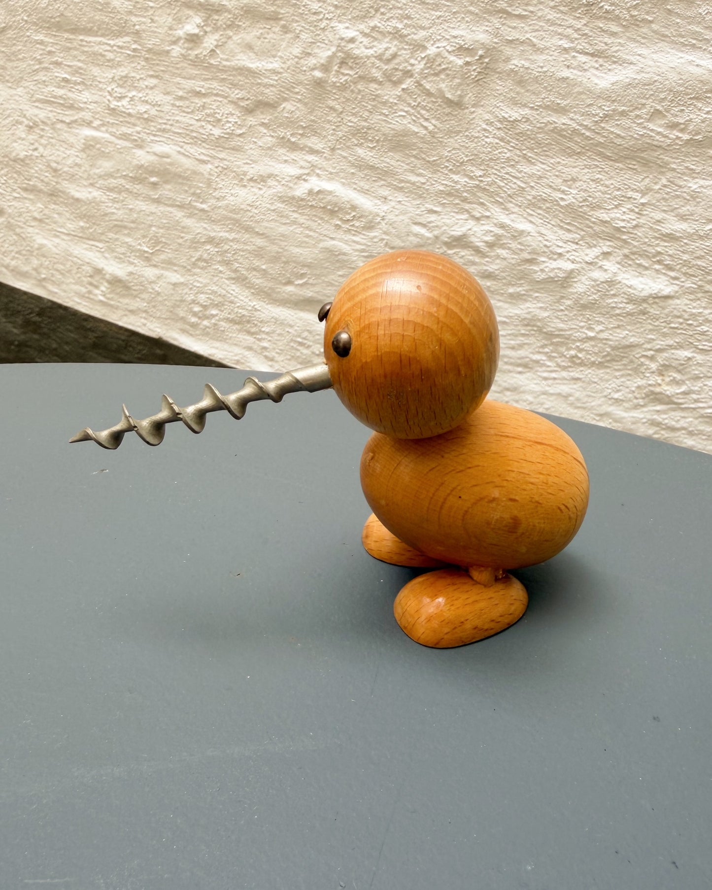 Tire bouchon oiseau en bois design scandinave