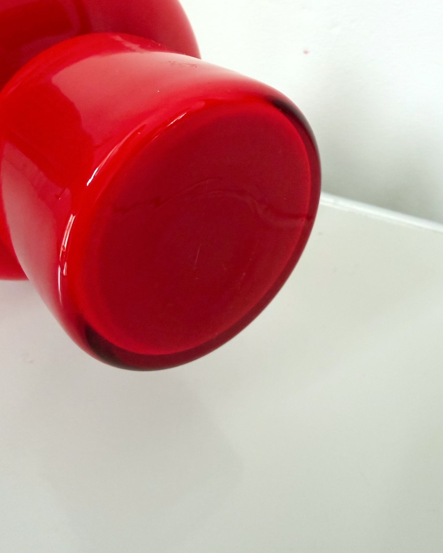 Vase en opaline rouge Carnaby Holmegaard
