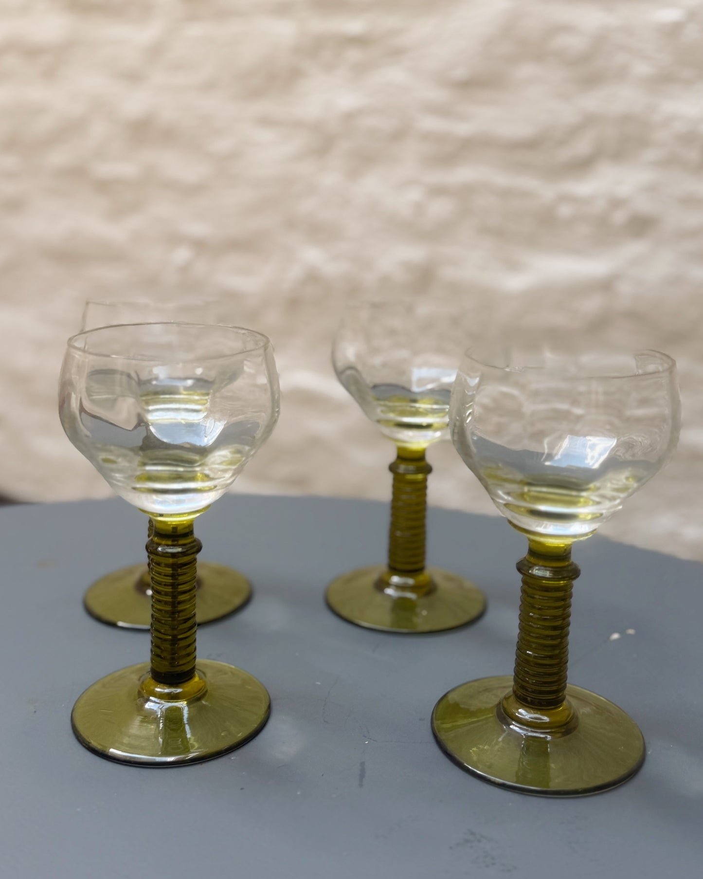 Ensemble de 4 verres à vin alsaciens