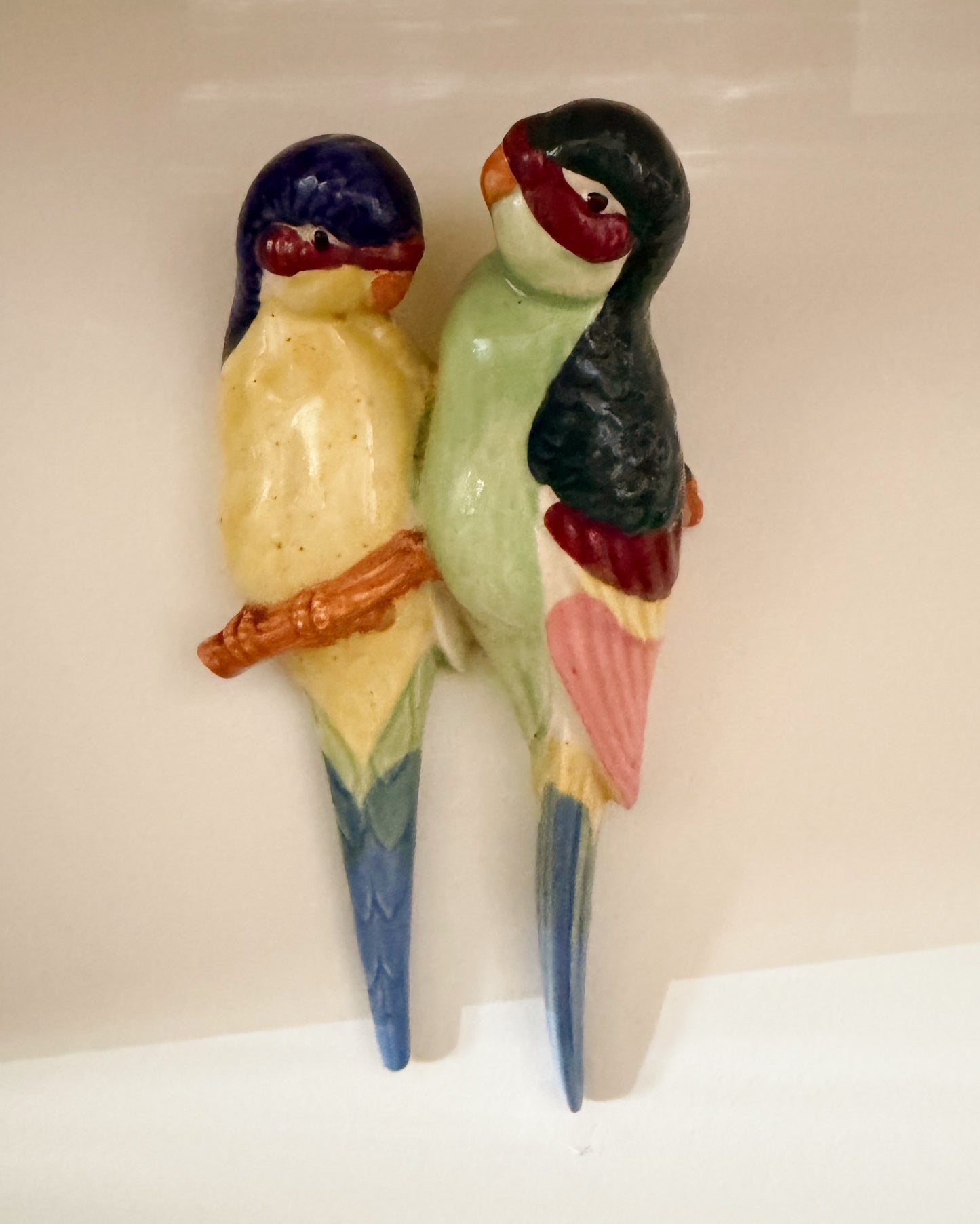 Perroquet vintage à accrocher au mur