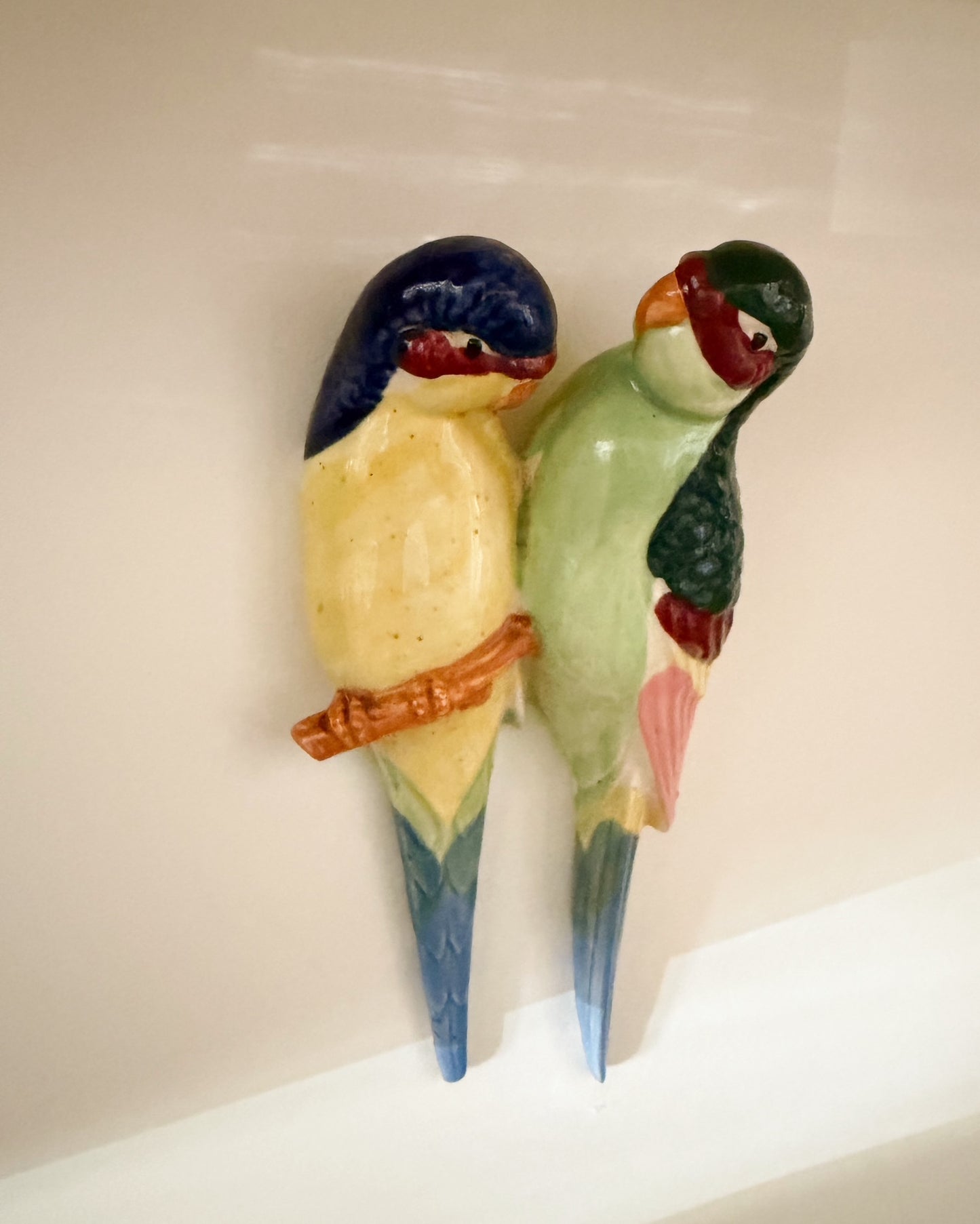 Perroquet vintage à accrocher au mur