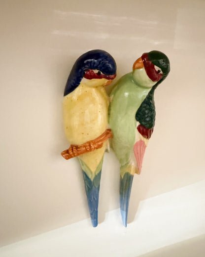 Perroquet vintage à accrocher au mur
