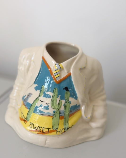 Vase numéroté de la marque Sunshine ceramics par Paul Cardew