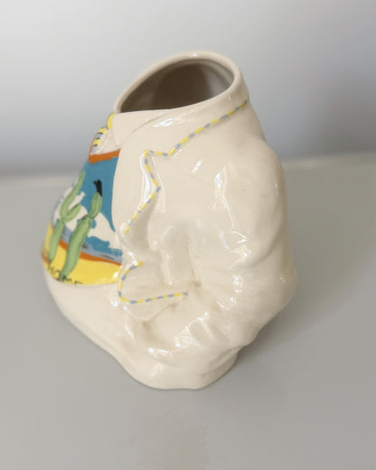 Vase numéroté de la marque Sunshine ceramics par Paul Cardew