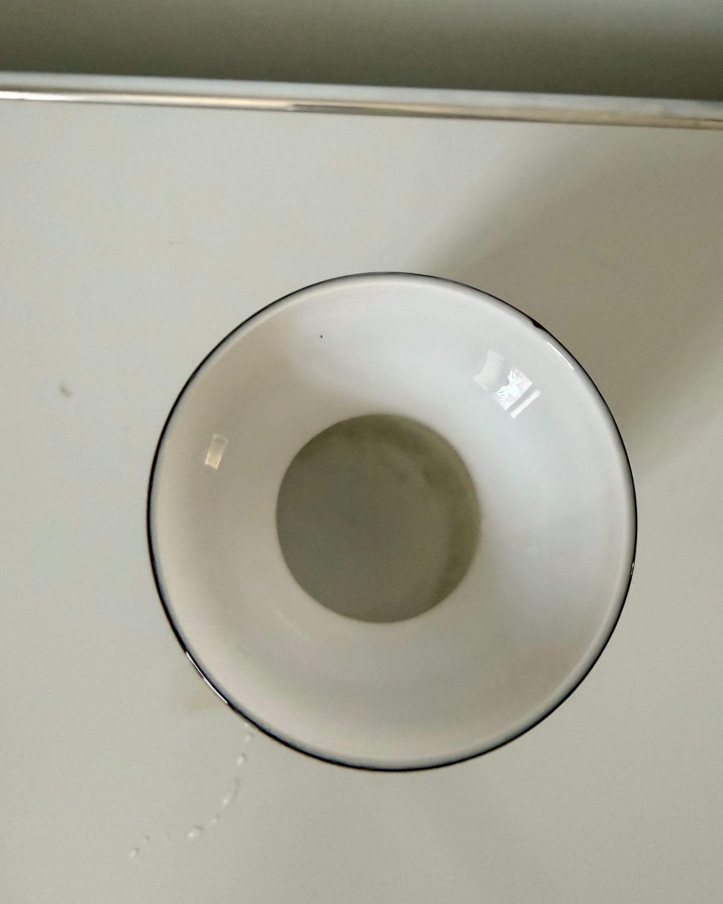 Vase en opaline de Florence dégradé de brun
