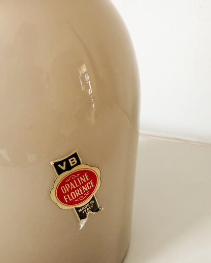 Vase en opaline de Florence dégradé de brun