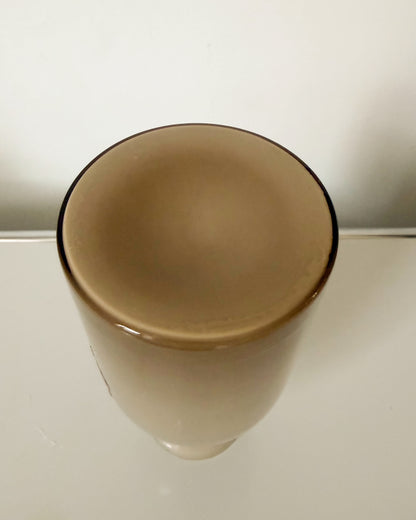 Vase en opaline de Florence dégradé de brun