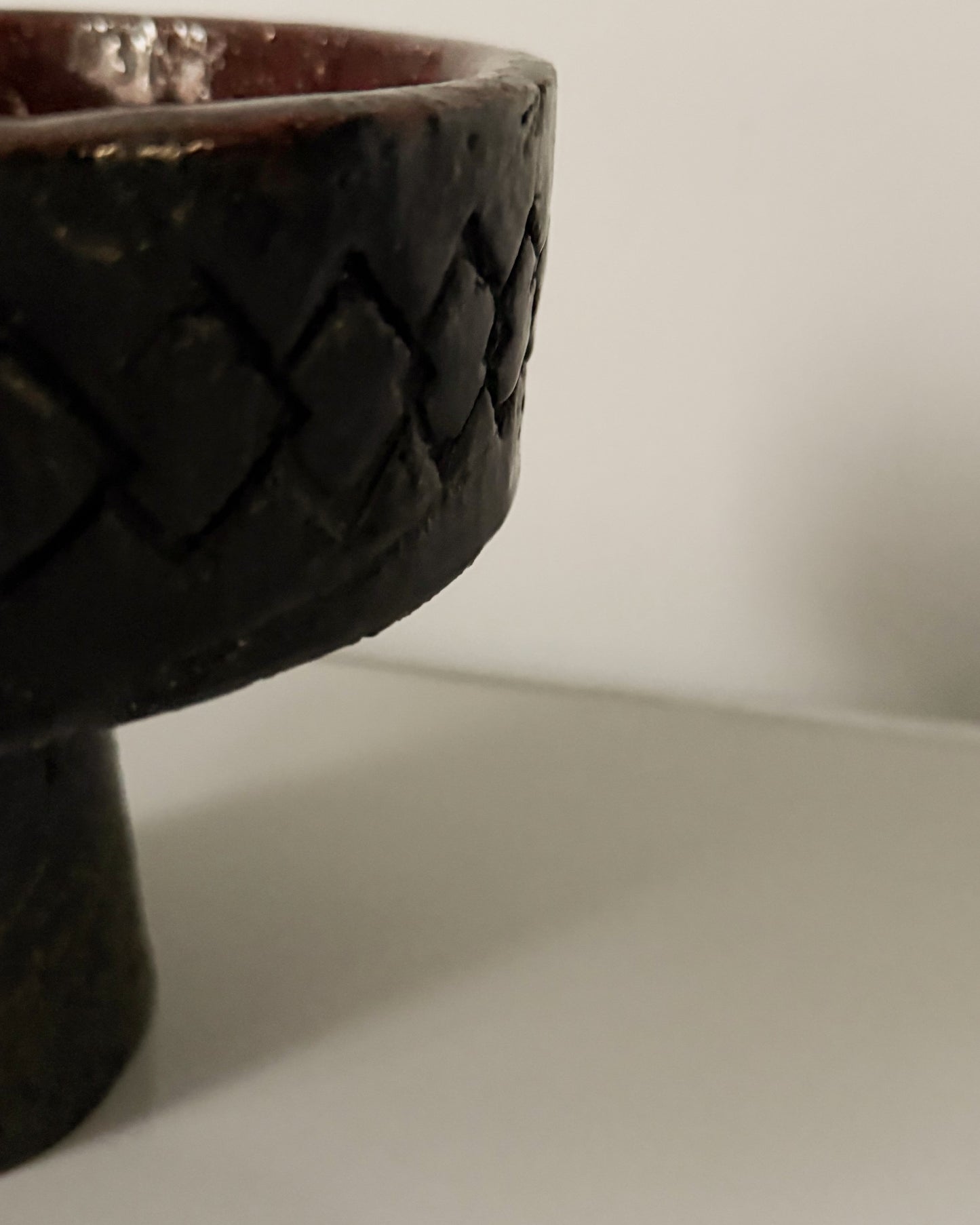 Coupe sur pied en cérmique année 60