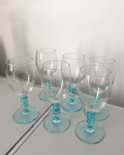 Ensemble de 6 verres italiens des années 80 Cerve