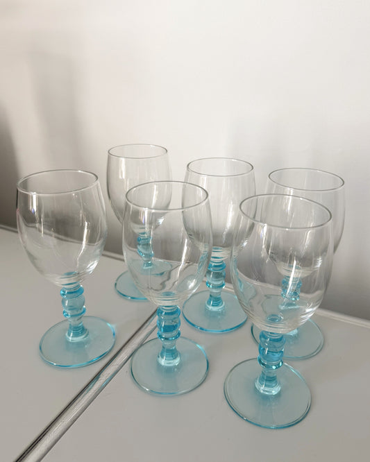 Ensemble de 6 verres italiens des années 80 Cerve