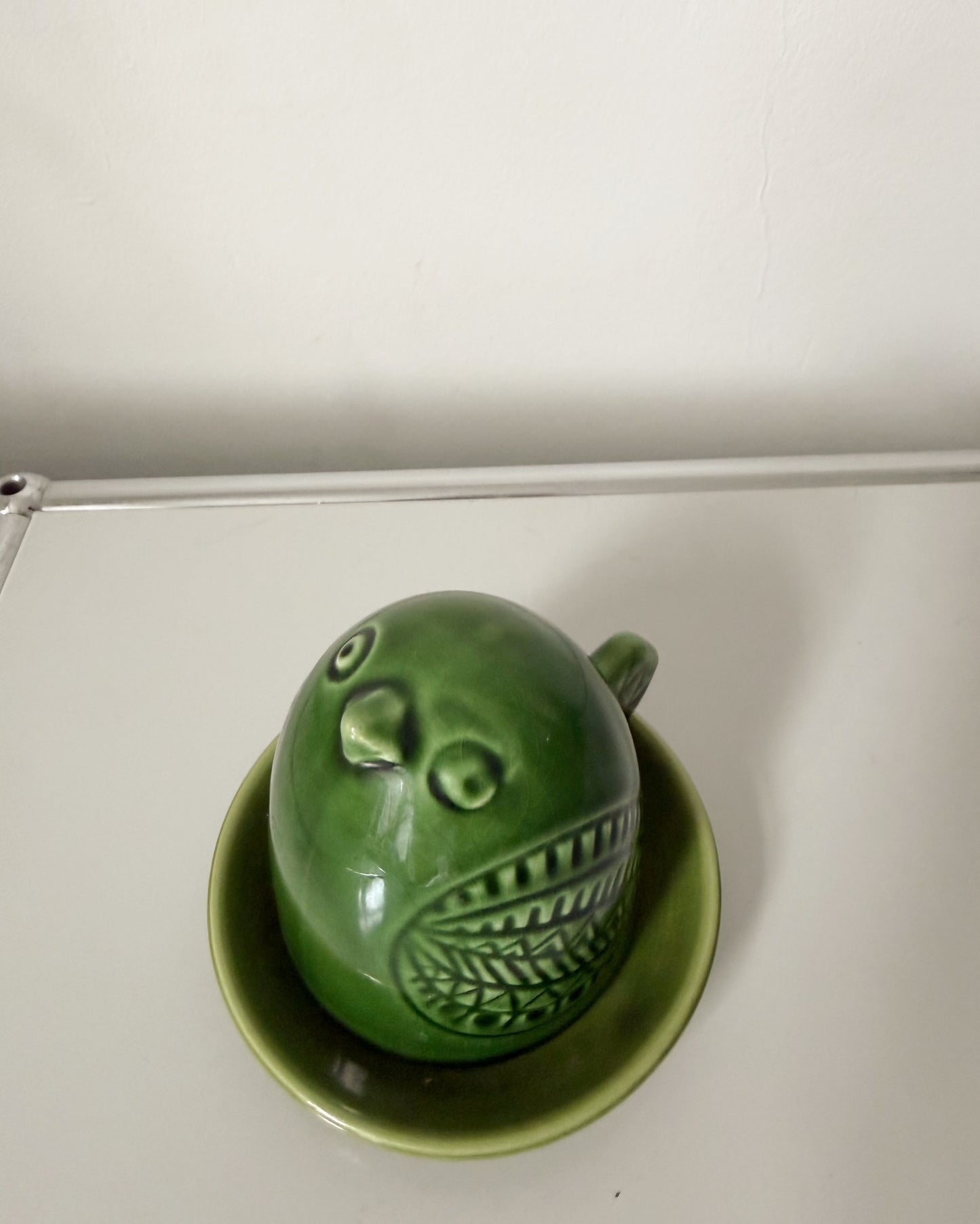 Coquetier scandinave vintage en forme d'oiseau