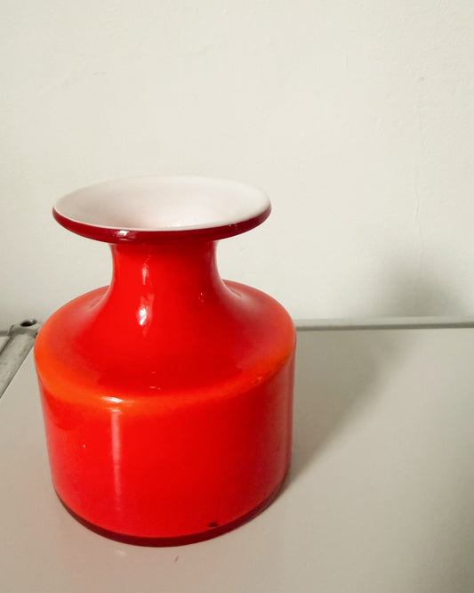 Petit vase rouge  Carnaby de Per Lutken pour Holmegaard