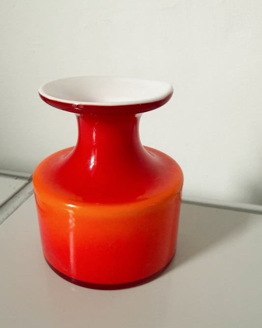 Petit vase rouge Carnaby de Per Lutken pour Holmegaard