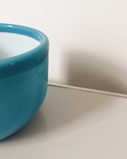 Grand bol en opaline bleue Michael Bang pour Holmegaard