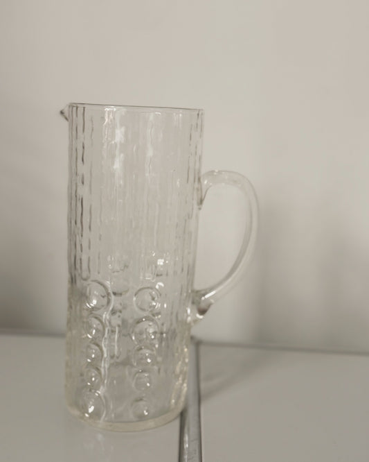 Carafe en verre brutaliste années 70 Kosta BODA