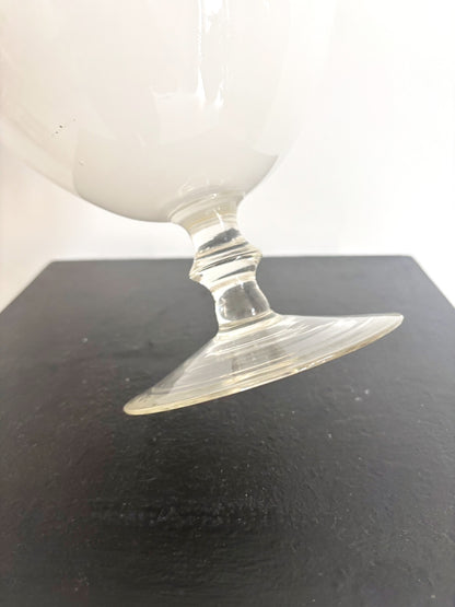 White opaline vase from Empoli