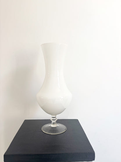 White opaline vase from Empoli