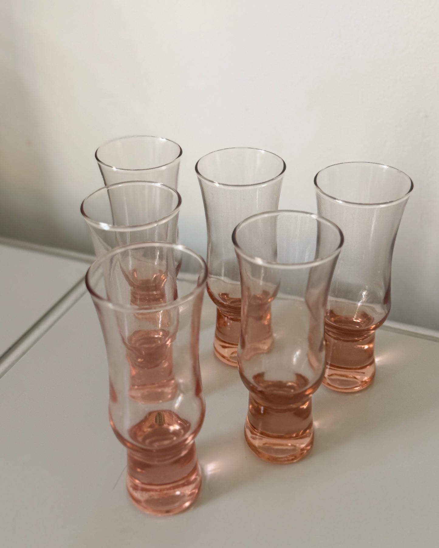 Set de 6 flutes à Champagne vintage Cristelsa 1970