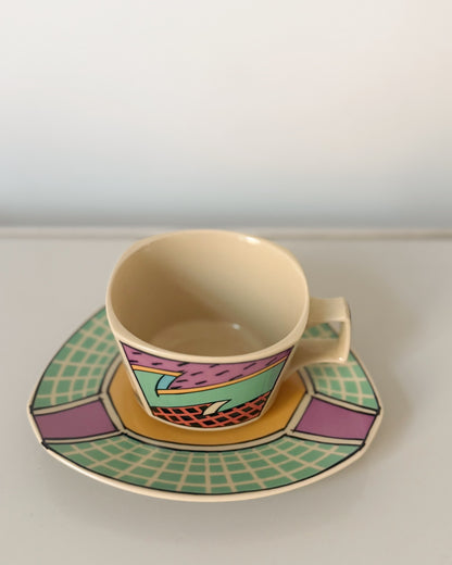 Tasse et sous-tasse de la collection Flash one pour Rosenthal 1980