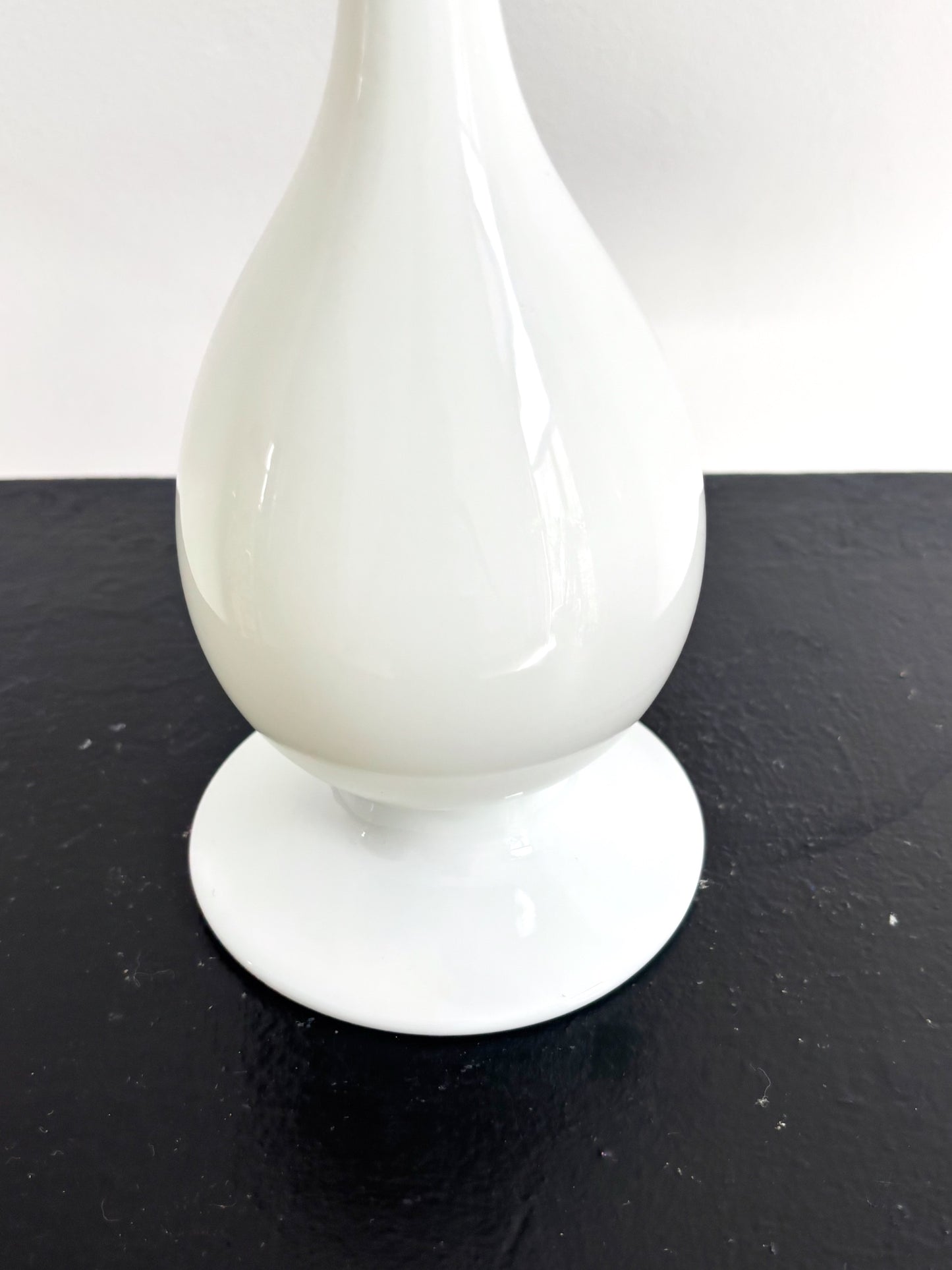 Soliflore en opaline blanc