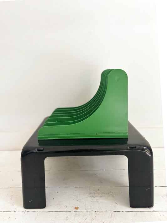 Porte disques en plastique vert gazon Schweizer Design